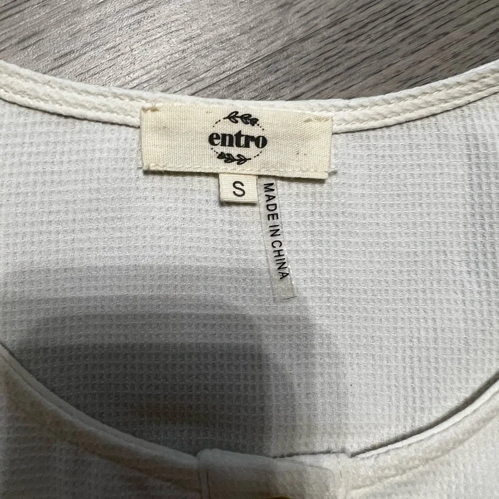 Entro boutique Waffle Knit Romper size S - Picture 3 of 7